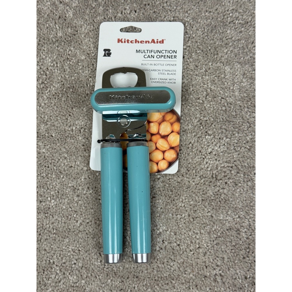 KitchenAid Multifunction Can Opener Built In Bottle Opener Teal